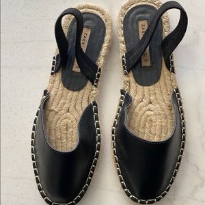 Black espadrilles size 6